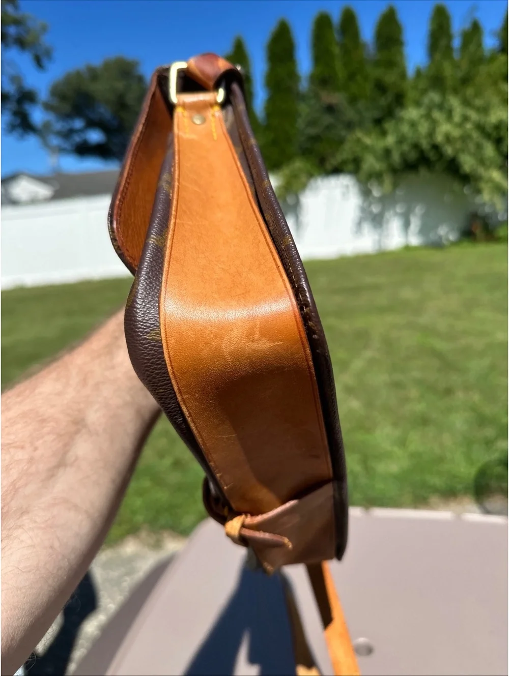 Vintage Louis Vuitton Monogram Cartouchiere Bag France